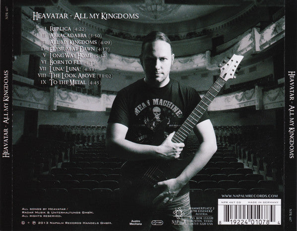 Heavatar : Opus I - All My Kingdoms (CD, Album)