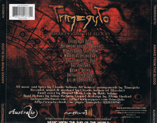 Trimegisto : Awake From The Blood (CD, Album)