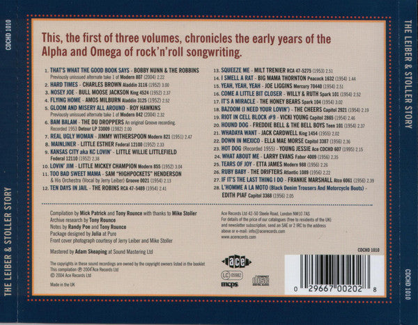 Leiber & Stoller : The Leiber & Stoller Story Volume One: The Los Angeles Years 1951-56 (CD, Comp)