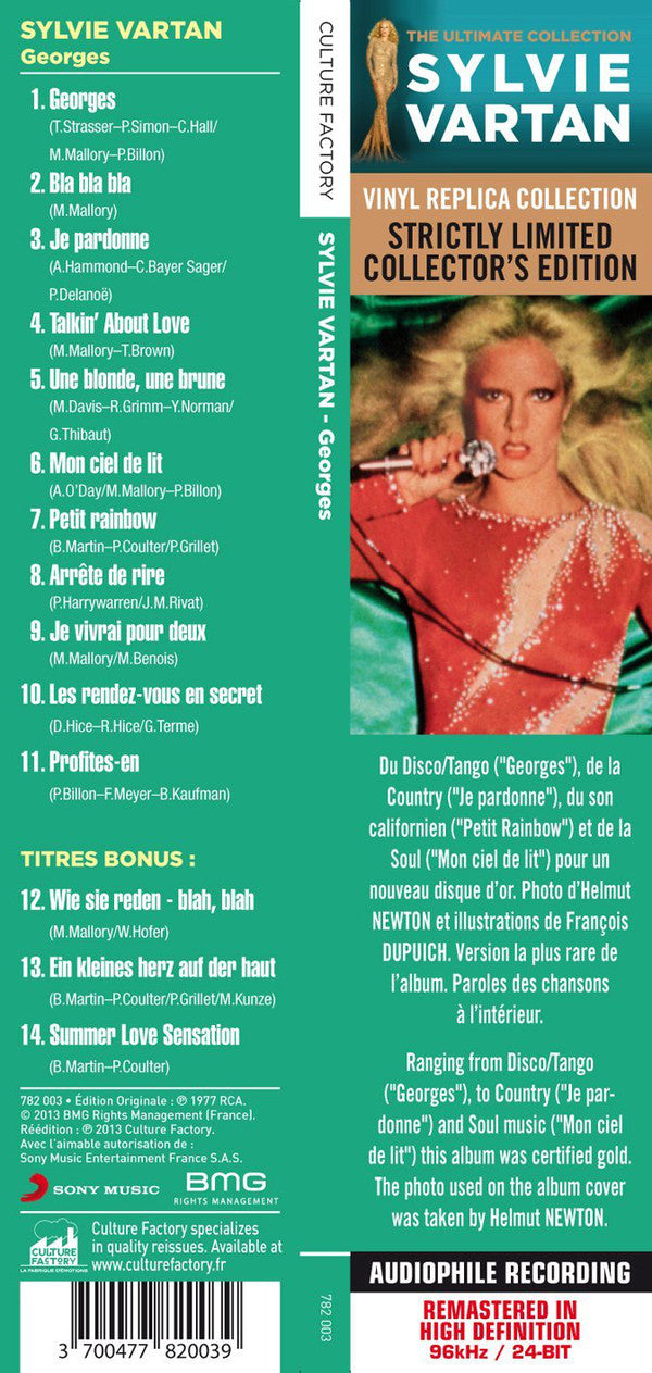 Sylvie Vartan : Sylvie Vartan (CD, Album, Ltd, RE, RM)