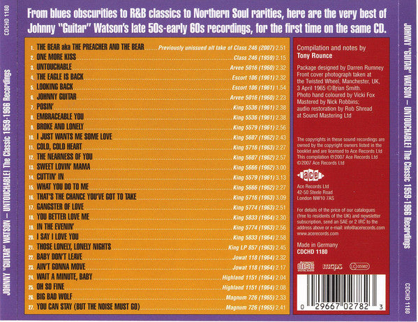 Johnny Guitar Watson : Untouchable! The Classic 1959-1966 Recordings (CD, Comp)