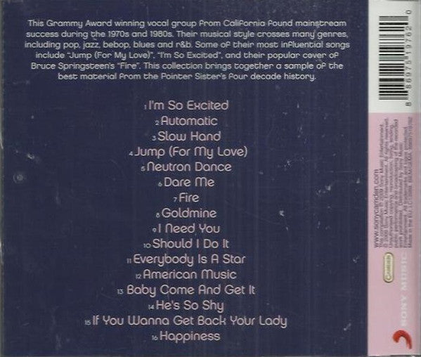 The Pointer Sisters* : Jump: The Best Of The Pointer Sisters (CD, Comp)