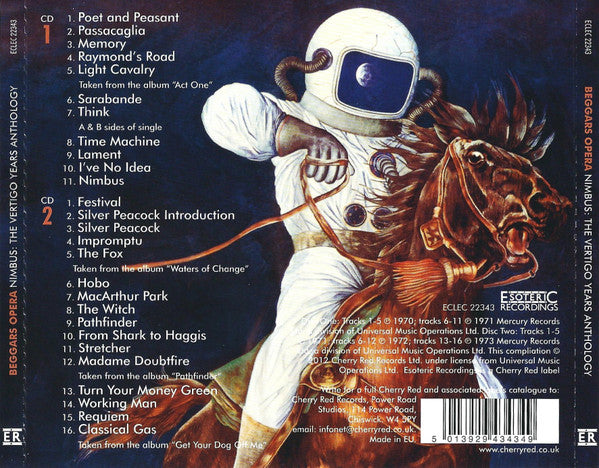 Beggars Opera : Nimbus - The Vertigo Years Anthology (2xCD, Comp, RM)