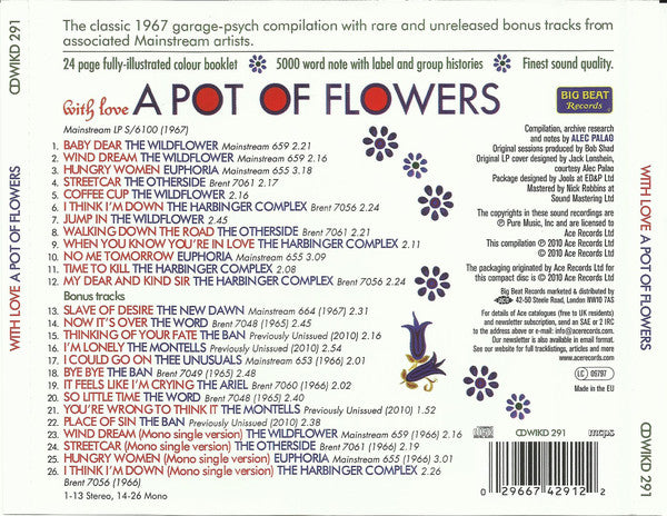 Various : With Love A Pot Of Flowers (CD, Comp, RE)