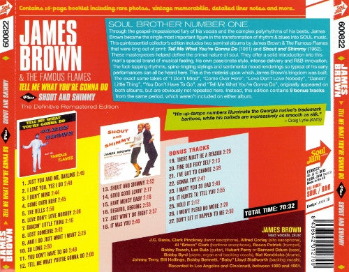 James Brown : Tell Me What You're Gonna Do ·Plus· Shout And Shimmy (CD, Comp, RM)