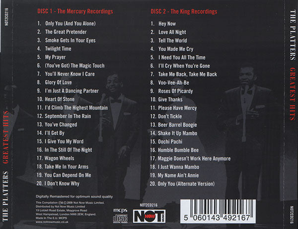 The Platters : Greatest Hits (2xCD, Comp, RM)