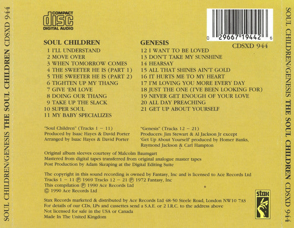 Soul Children : Soul Children / Genesis (CD, Comp)