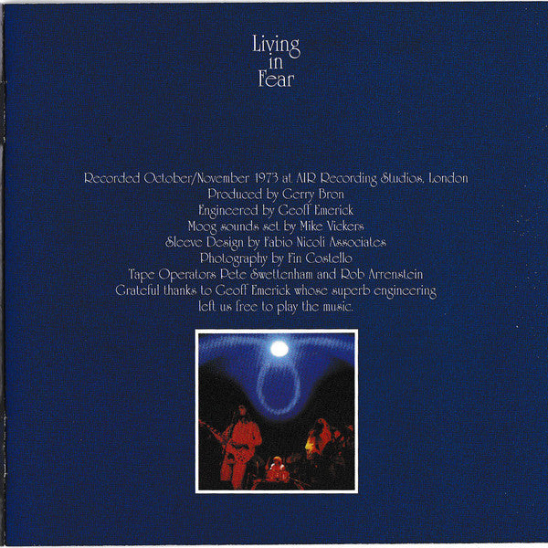 Tempest (6) : Living In Fear (CD, Album, RE, RM)