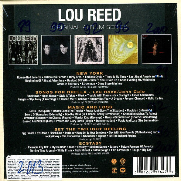 Lou Reed : Original Album Series (CD, Album, RE + CD, Album, RE + CD, Album, RE + CD)