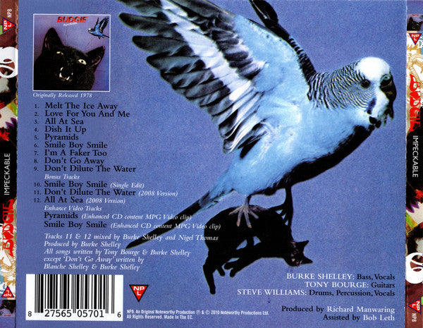 Budgie : Impeckable (CD, Album, Enh, RE, RM, MPG)