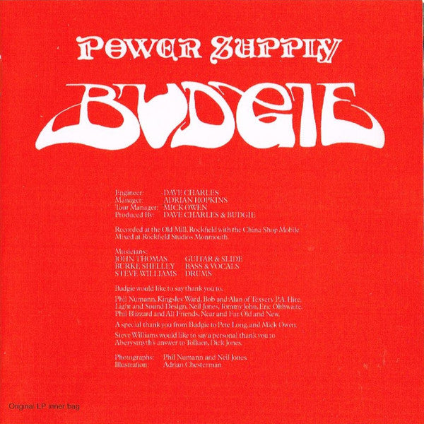 Budgie : Power Supply (CD, Album, RE, RM)