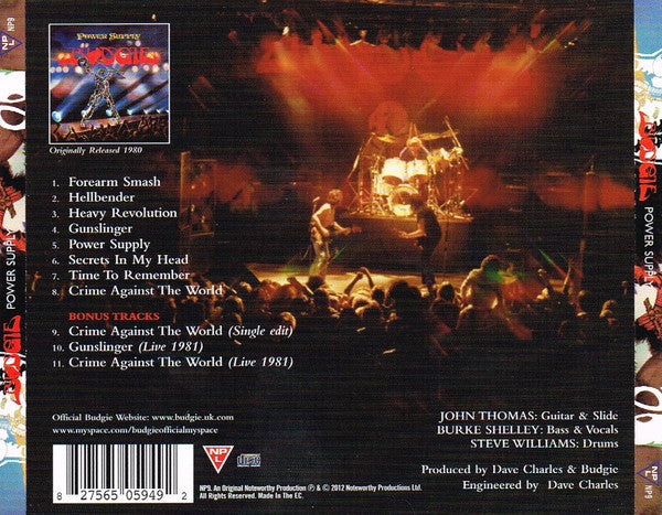 Budgie : Power Supply (CD, Album, RE, RM)