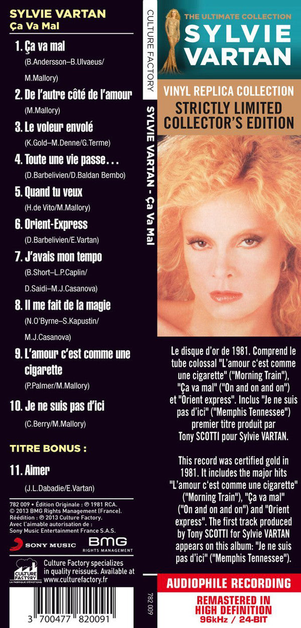 Sylvie Vartan : Sylvie Vartan (CD, Album, Ltd, RE, RM, Vin)