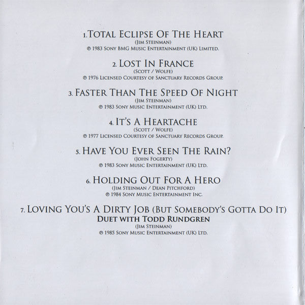 Bonnie Tyler : From The Heart - Greatest Hits (CD, Comp)