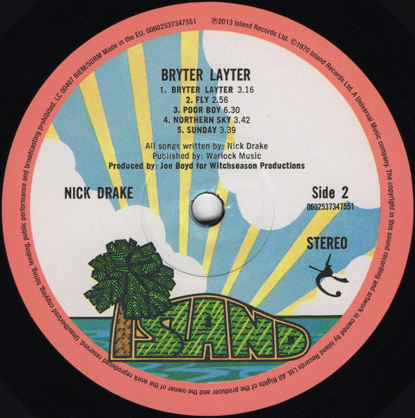 Nick Drake : Bryter Layter (LP, Album, RE, 180)