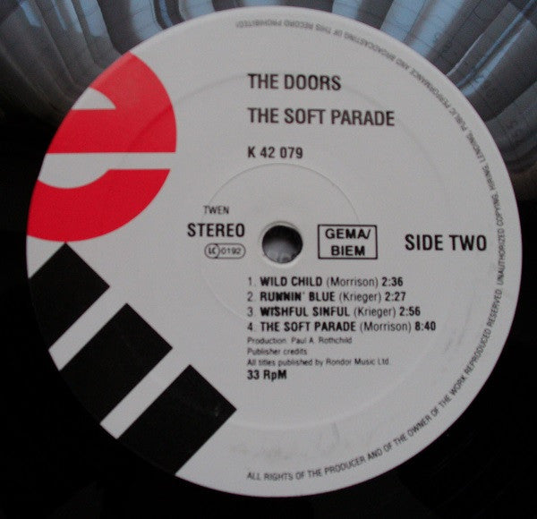 The Doors : The Soft Parade (LP, Album, RE)
