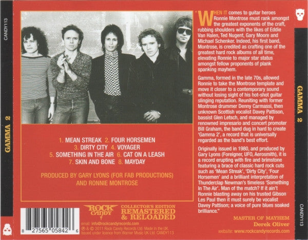 Gamma (5) : Gamma 2 (CD, Album, RE, RM)