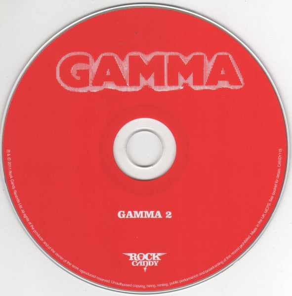 Gamma (5) : Gamma 2 (CD, Album, RE, RM)