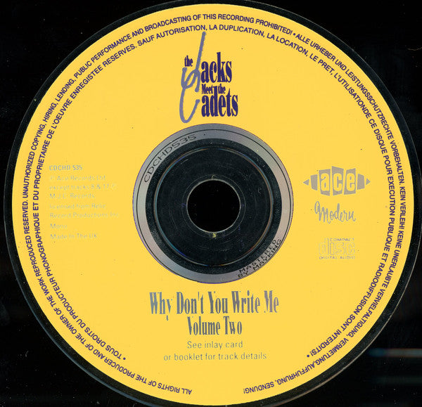 The Jacks : The Jacks Meet The Cadets: Why Don't You Write Me? (CD, Comp)