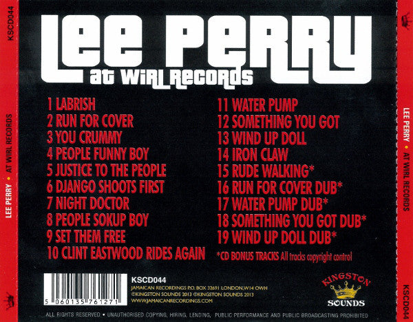 Lee Perry : At WIRL Records (CD, Comp)