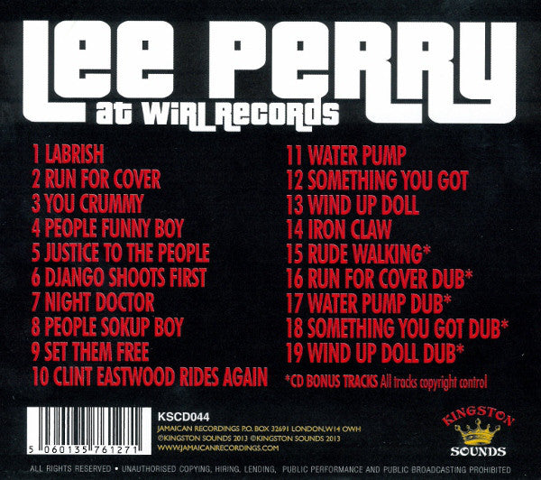 Lee Perry : At WIRL Records (CD, Comp)