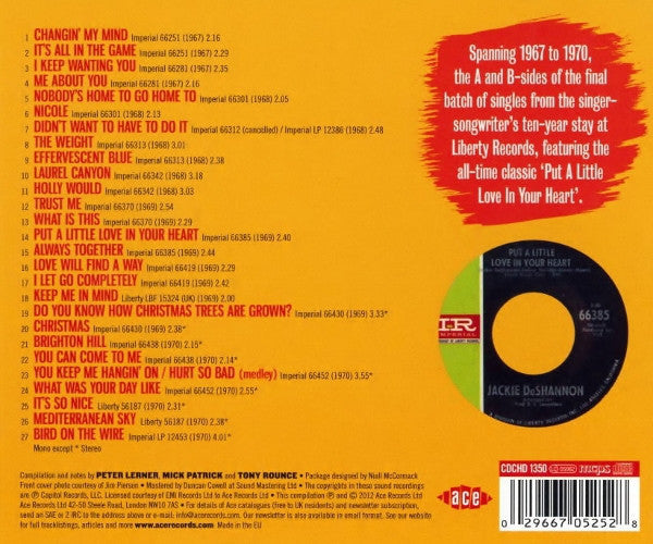 Jackie DeShannon : Keep Me In Mind: The Complete Imperial And Liberty Singles Volume 3 (CD, Comp, Mono)