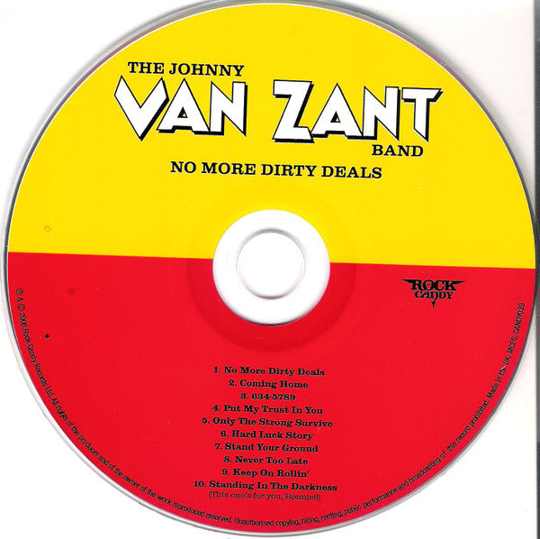 Johnny Van Zant Band : No More Dirty Deals (CD, Album, RE)