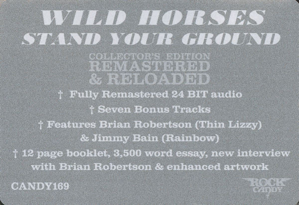 Wild Horses : Stand Your Ground (CD, Album, RE, RM)