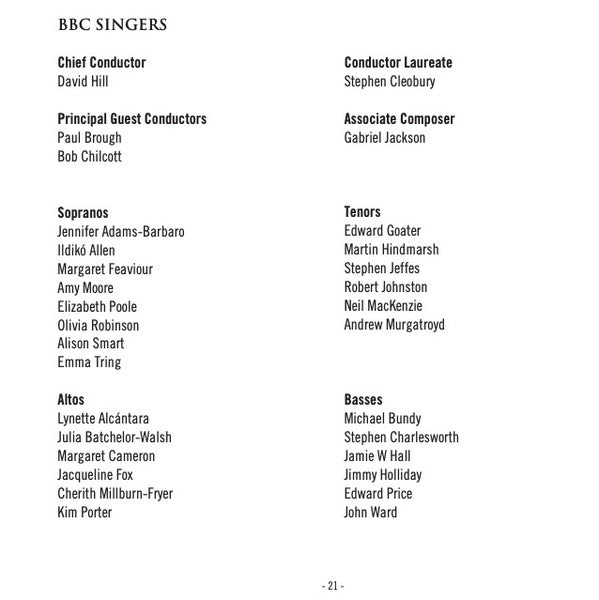 Richard Rodney Bennett / BBC Singers / Paul Brough : My Dancing Day (Choral Music By Richard Rodney Bennett) (CD, Album)
