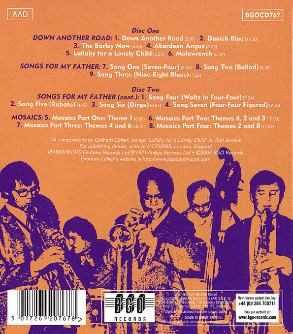 Graham Collier : Down Another Road / Songs For My Father / Mosaics (2xCD, Comp, RM)
