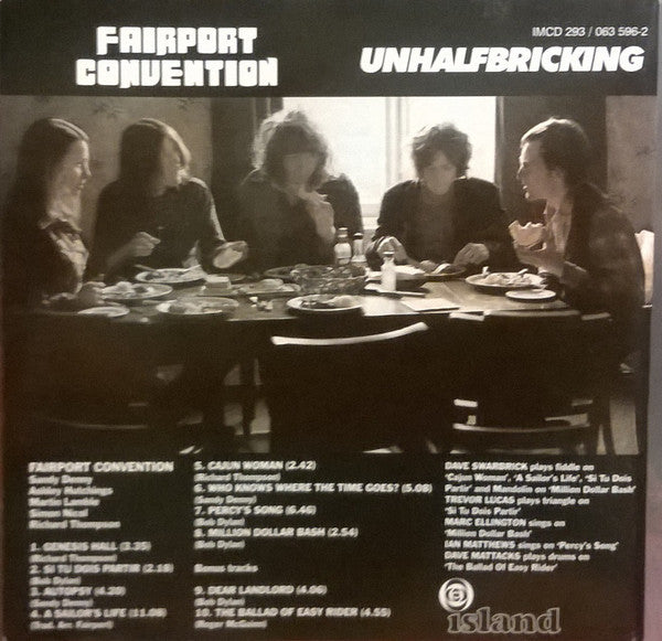 Fairport Convention : Unhalfbricking (CD, Album, RE, RM, Dis)