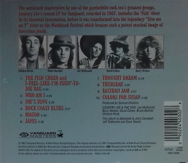 Country Joe And The Fish : I-Feel-Like-I'm-Fixin'-To-Die (CD, Album, RE)