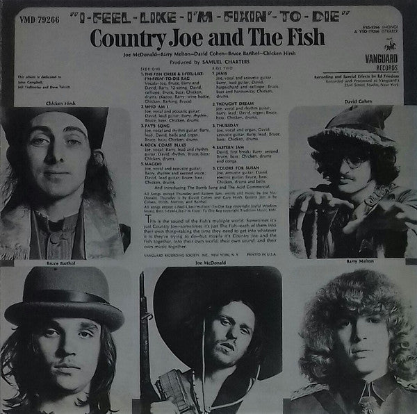 Country Joe And The Fish : I-Feel-Like-I'm-Fixin'-To-Die (CD, Album, RE)