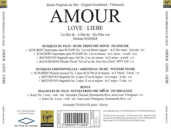Alexandre Tharaud : Amour - Bande Originale Du Film (Original Soundtrack) (CD, Album)