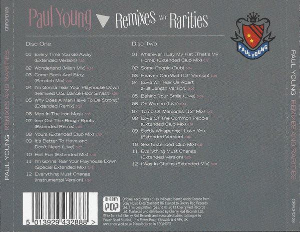 Paul Young : Remixes And Rarities (2xCD, Comp)