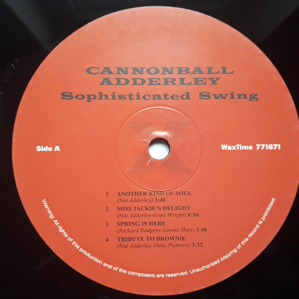 Cannonball Adderley : Sophisticated Swing (LP, Album, Ltd, RE, RM)