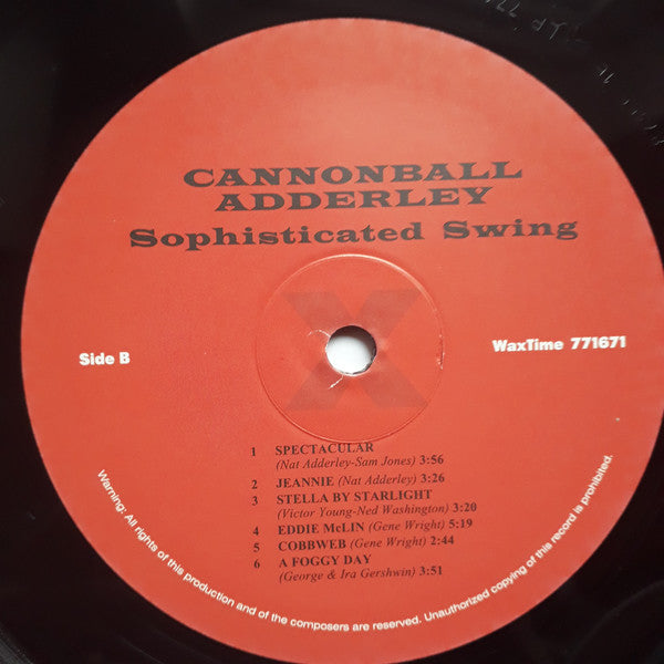 Cannonball Adderley : Sophisticated Swing (LP, Album, Ltd, RE, RM)