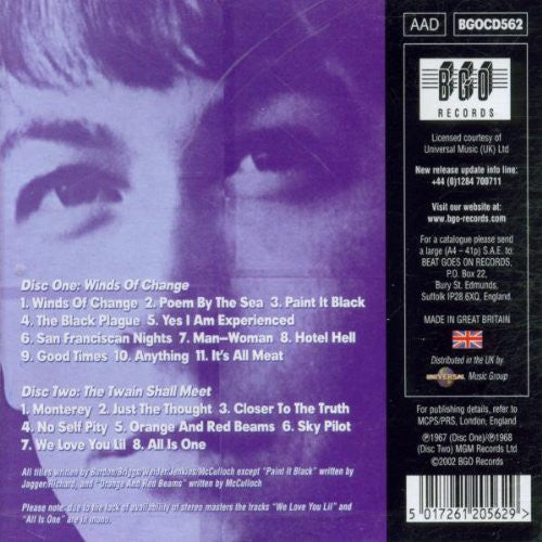 Eric Burdon & The Animals : Winds Of Change / The Twain Shall Meet  (2xCD, Album, Comp, RE, RM)
