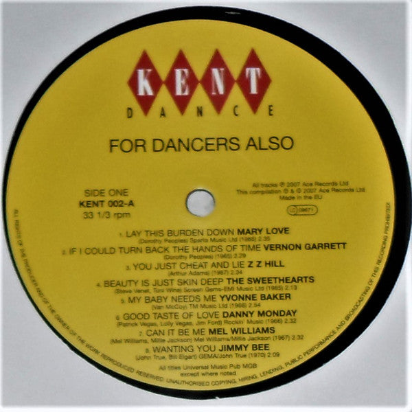 Various : For Dancers Also (LP, Comp, RE)