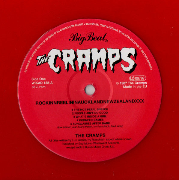 The Cramps : Rockinnreelininaucklandnewzealandxxx (LP, Album, RE, Red)