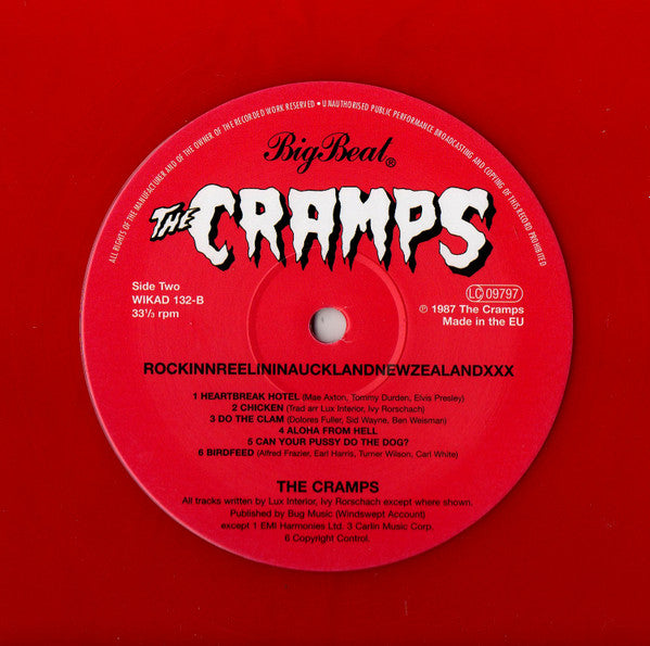 The Cramps : Rockinnreelininaucklandnewzealandxxx (LP, Album, RE, Red)