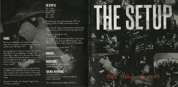 The Setup : This Thing Of Ours (CD, Album, Dig)