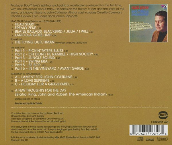 Bob Thiele Emergency : Head Start (CD, Album, Mono, RE, RM)