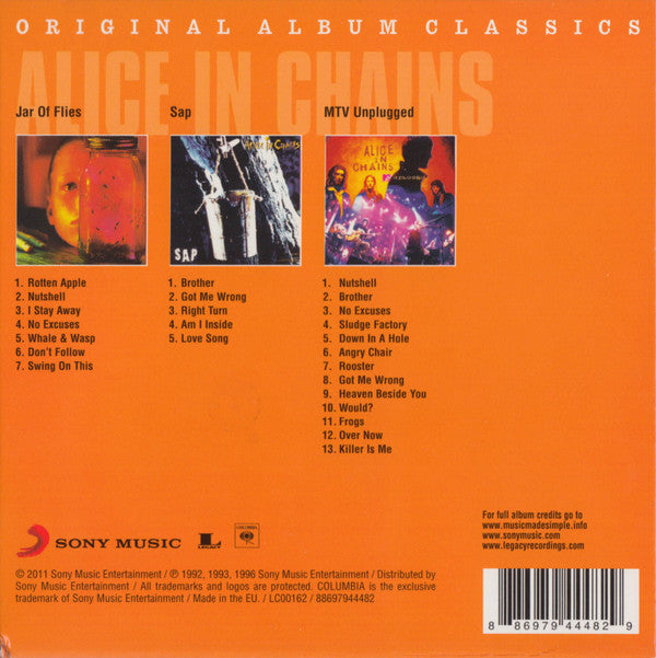 Alice In Chains : Original Album Classics (3xCD, Album, RE + Box, Comp)