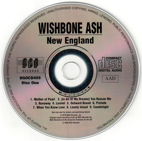 Wishbone Ash : New England/Front Page News (2xCD, Comp, RE, Lyn)
