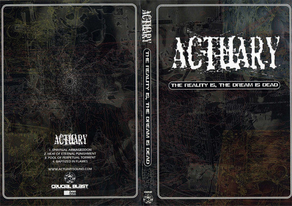 ACTUARY : The Reality Is, The Dream Is Dead (CD, Album, Ltd, Num)