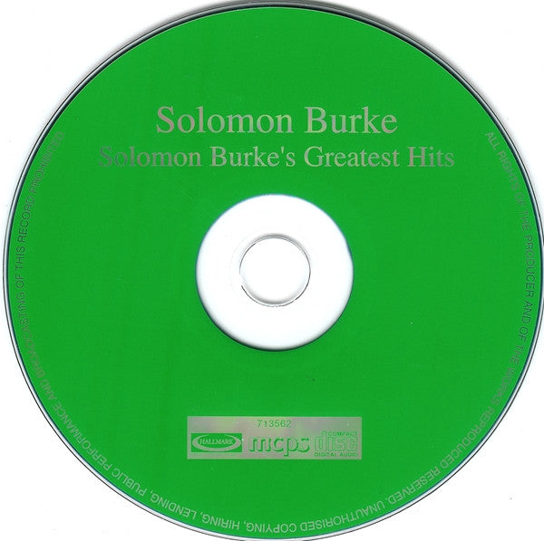 Solomon Burke : Solomon Burke's Greatest Hits (CD, Comp, RE)