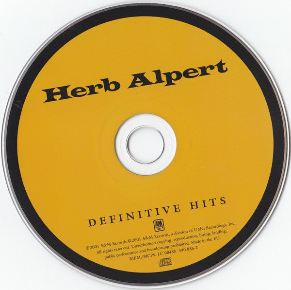 Herb Alpert : Definitive Hits (CD, Comp, RM, RP)
