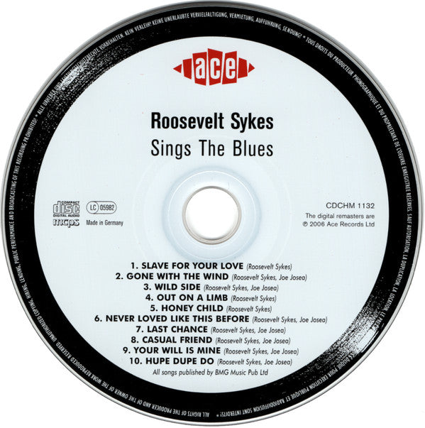 Roosevelt Sykes : Sings The Blues (CD, Album, RE, RM)