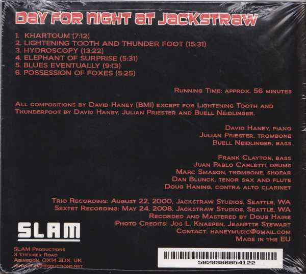 David Haney (2) : Day For Night At Jackstraw (CD)
